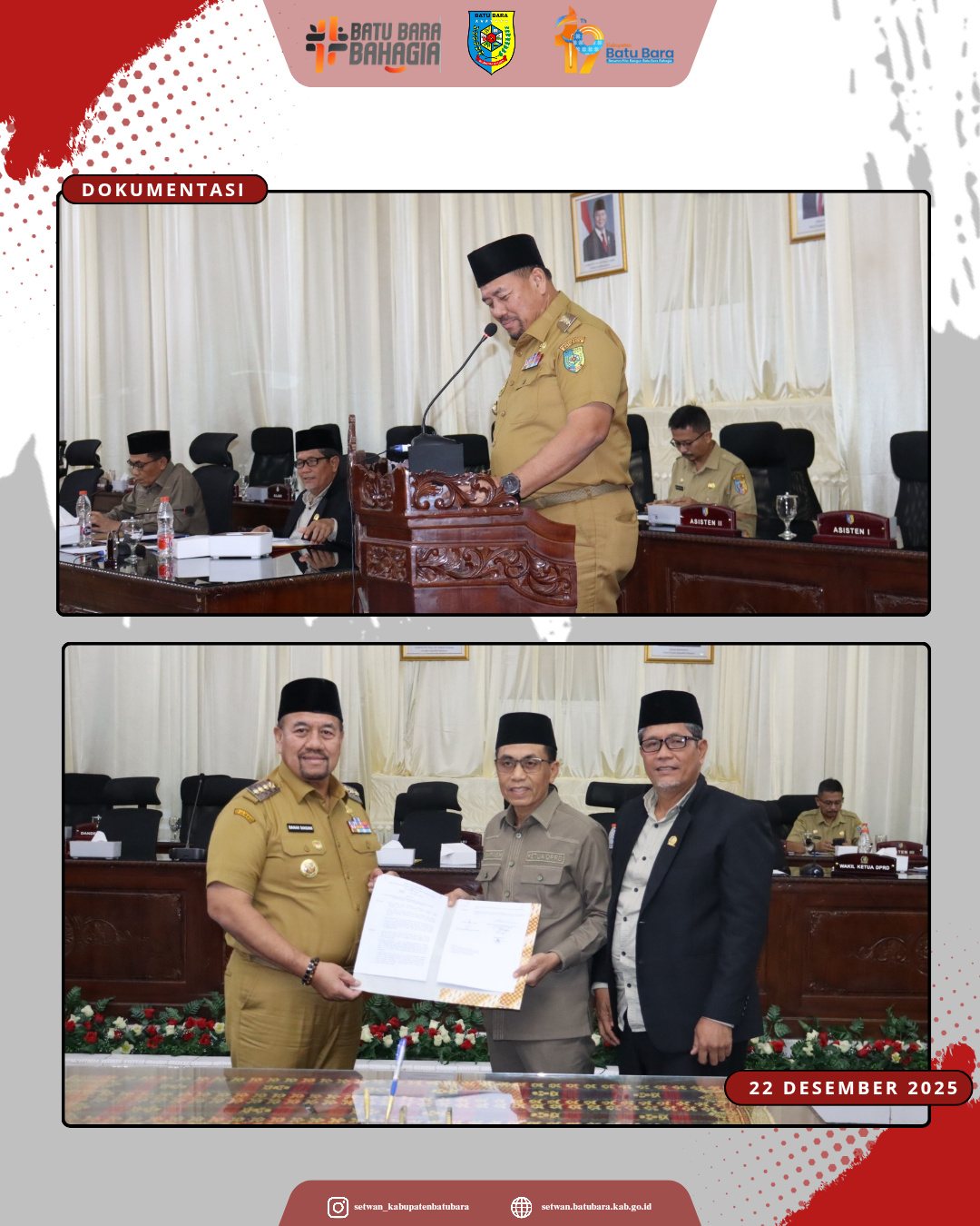 Rapat Pendapat Akhir Fraksi terhadap 3 Ranperda dan Pengambilan Keputusan serta Penandatnganan Persetujuan Bersama